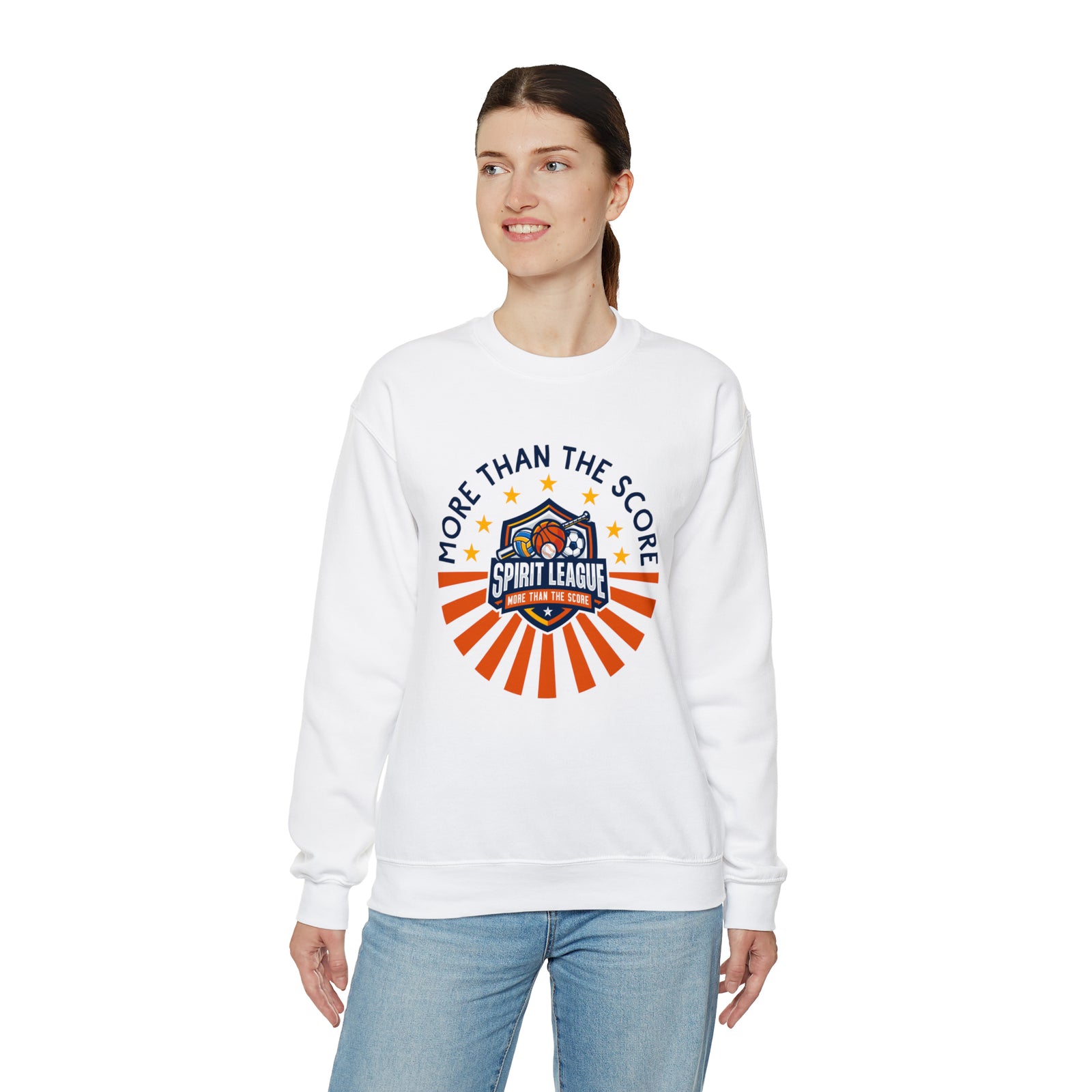 More Than The Score Spirit League Logo Shirt | Unisex Crewneck Sweatshirt