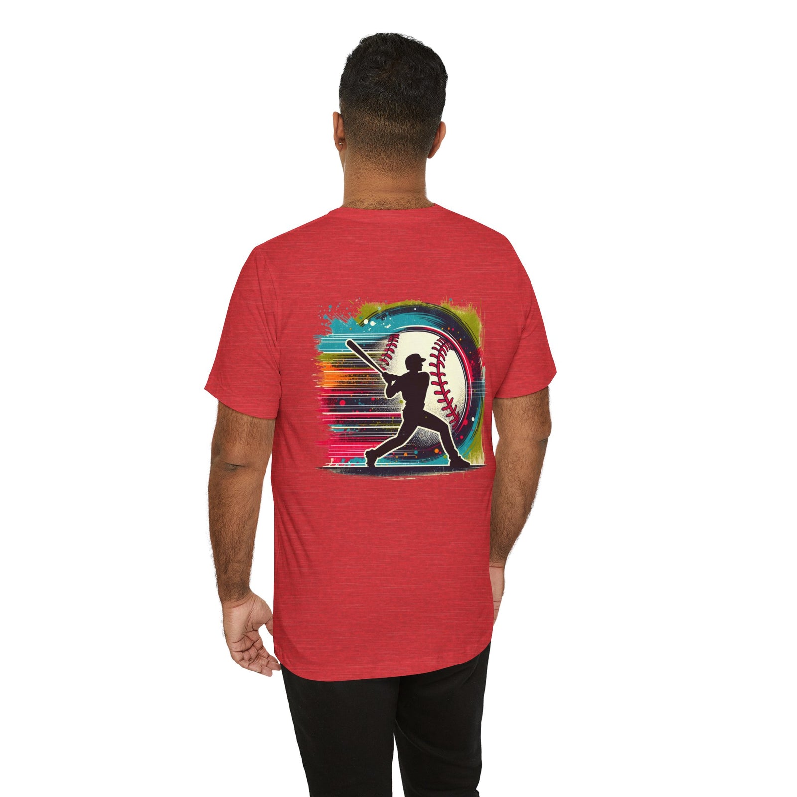 Spirit League Logo Back Print Baseball Shirt | Baseball Lover Gift | Unisex Jersey Short Sleeve Tee