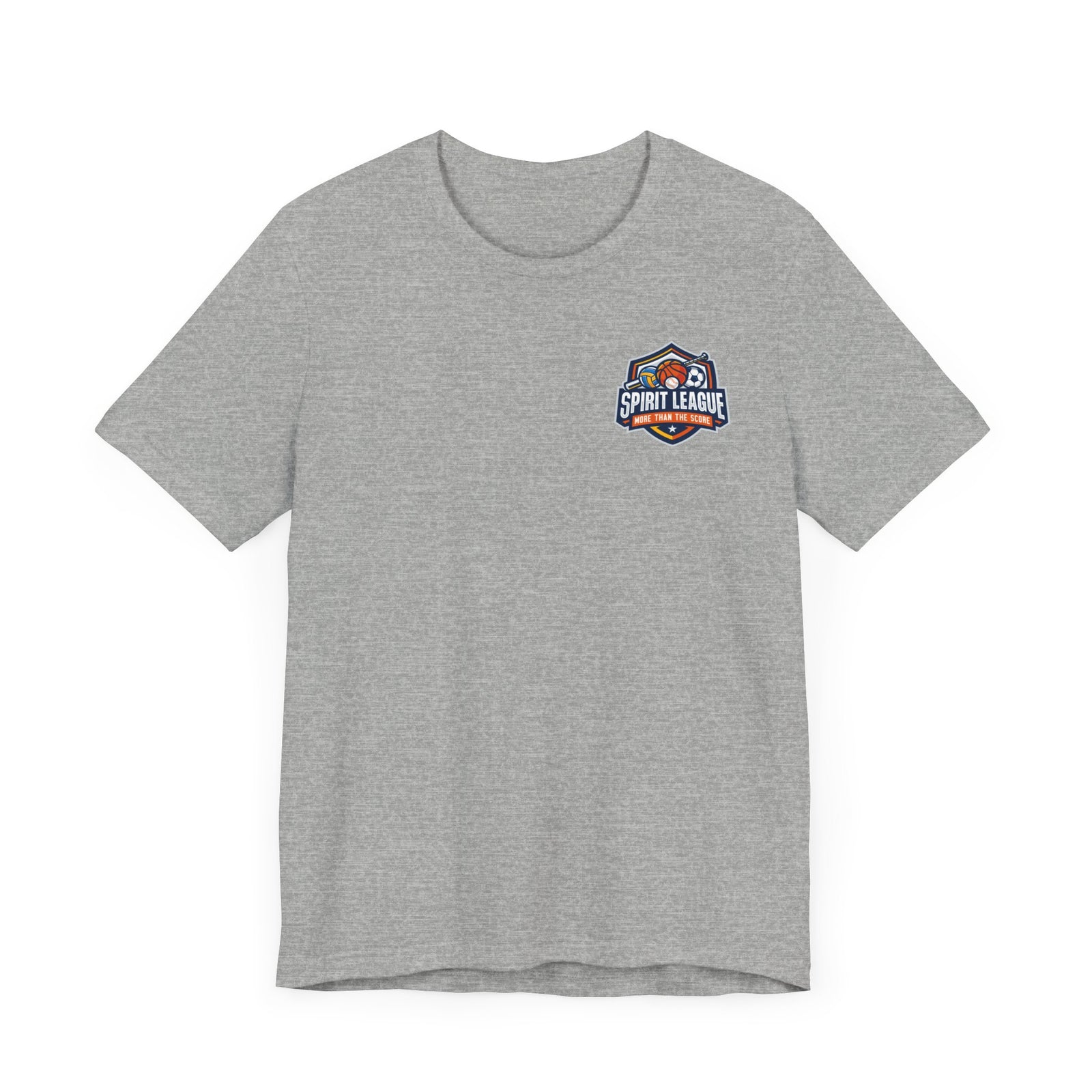 Spirit League Logo Back Print Baseball Shirt | Baseball Lover Gift | Unisex Jersey Short Sleeve Tee