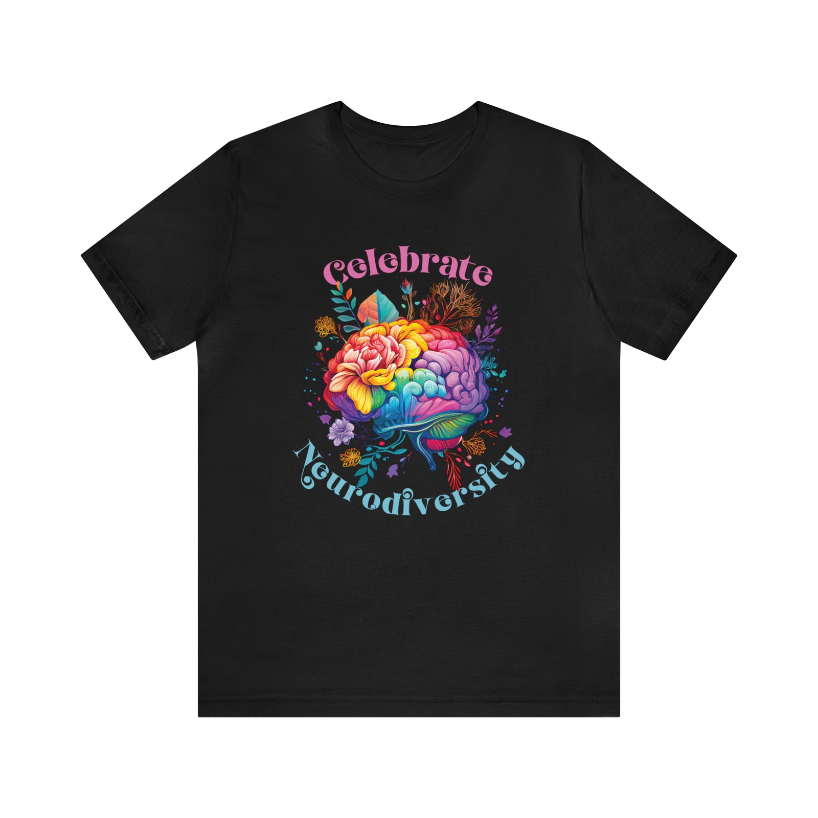 Celebrate Neurodiversity Shirt | Autism Shirt | Autism Awareness Shirt | Inclusion Shirt | Brain Art | Super Soft Tshirt | Unisex Jersey T-shirt