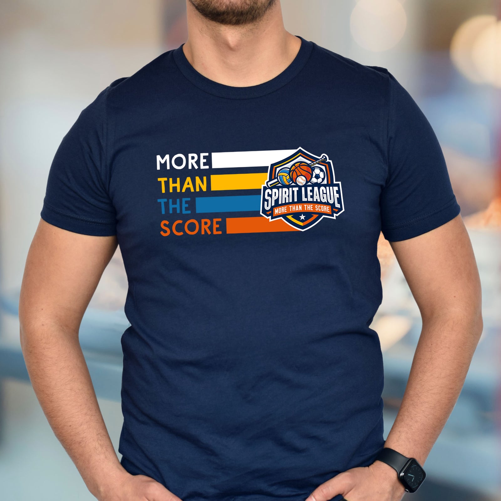 More Than The Score Spirit League Logo Shirt