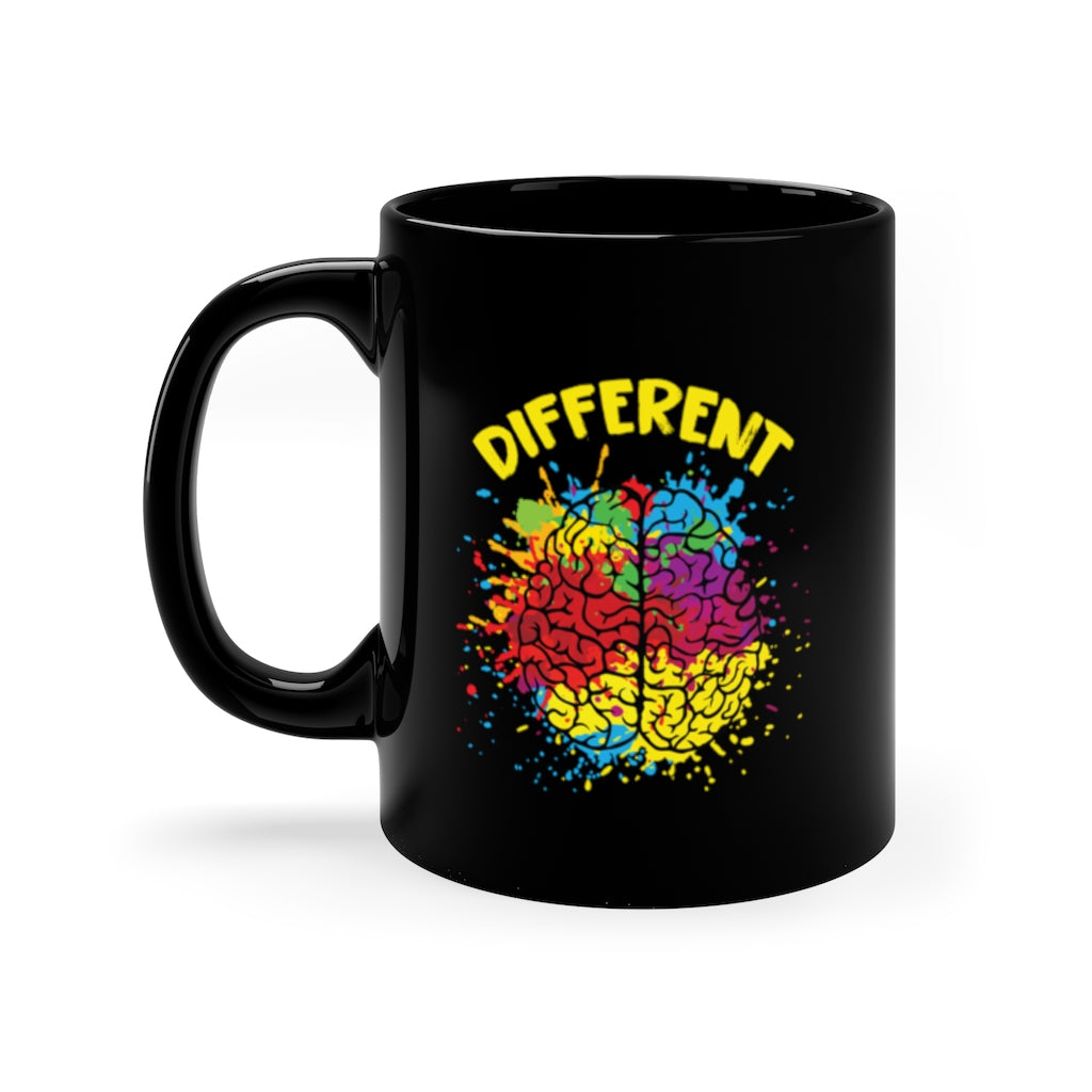Different Autism Brain Awareness Coffee Mug | Different Operating System | 11oz Black Mug
