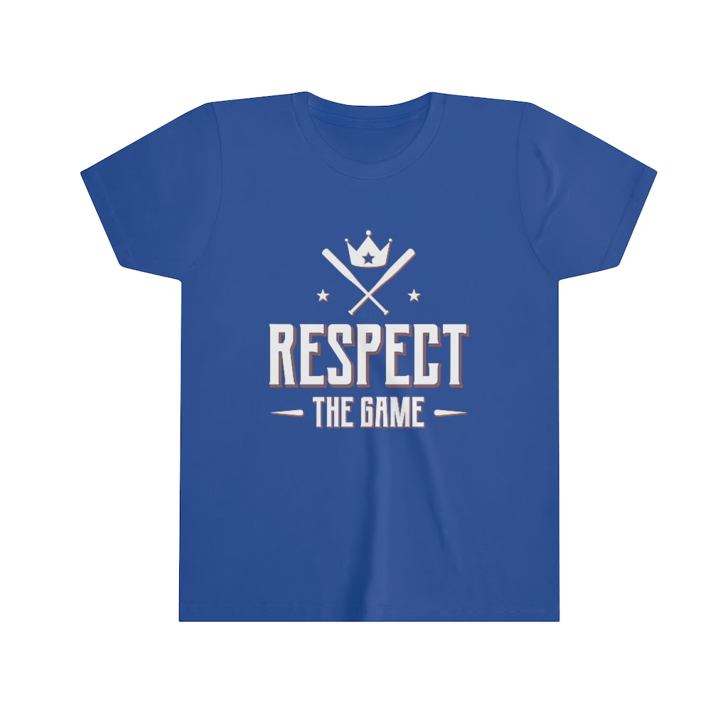 Respect The Game Aesthetic Baseball Shirt | Baseball Player Gift | Bella Canvas Youth Kids Tee