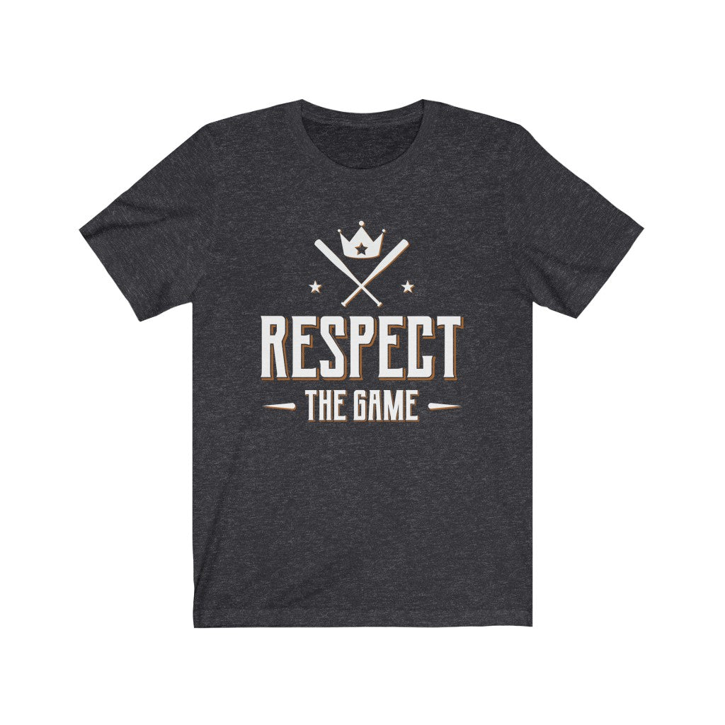 Respect The Game Aesthetic Baseball Shirt | Baseball Player Gift | Bella Canvas Unisex T-shirt