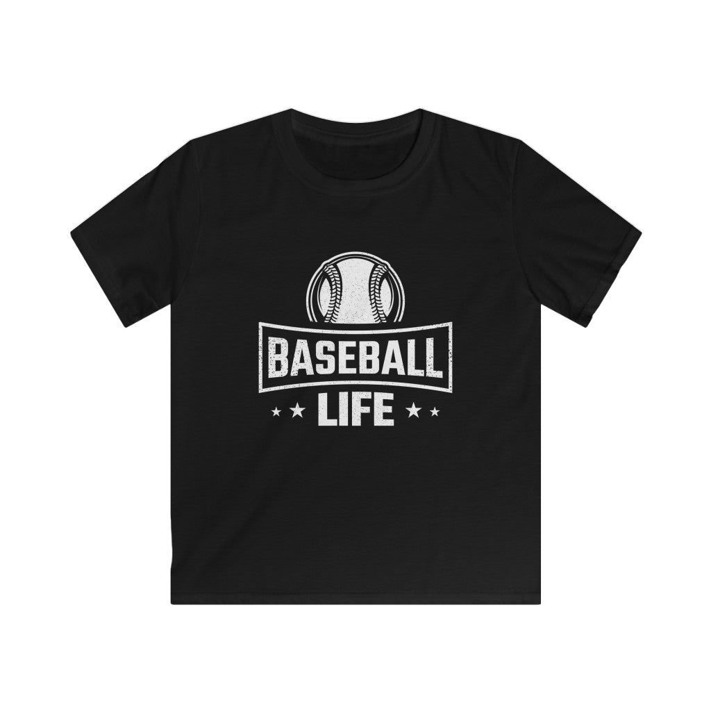 Baseball Life Shirt | Kids Softstyle Tee