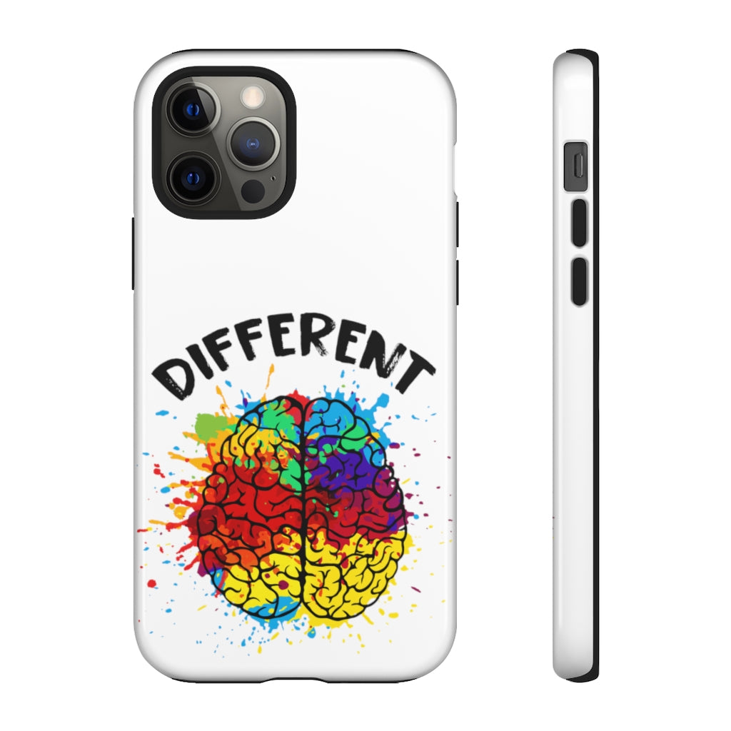 Different Autism Brain iPhone 12 11 X Case | Autism Awareness | Case Mate Tough Phone Cases