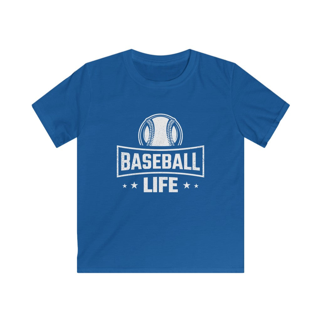 Baseball Life Shirt | Kids Softstyle Tee
