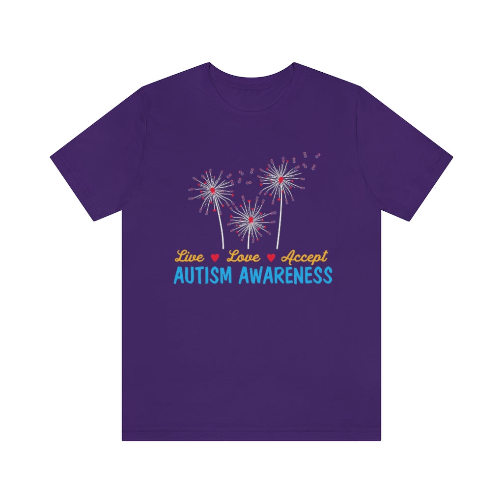 Dandelion Autism Awareness Shirt | Unisex Jersey T-shirt