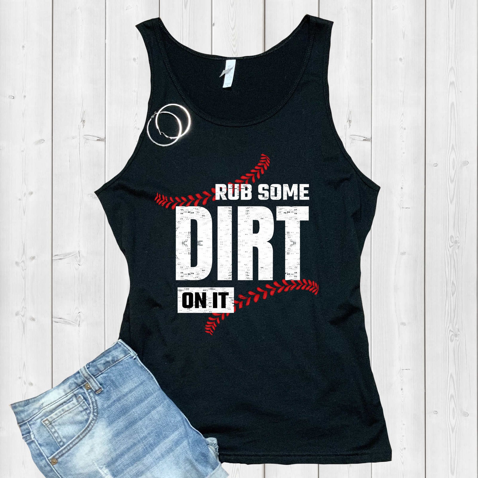 Rub Dirt On It Baseball Game Snarky T-shirt 